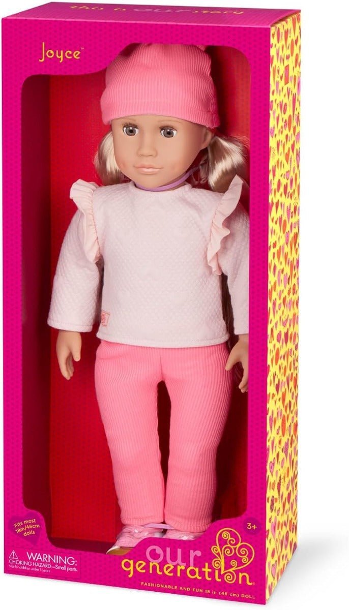 Our Generation Joyce Doll With Sweatsuit And Beanie Hat - Colorland Toys