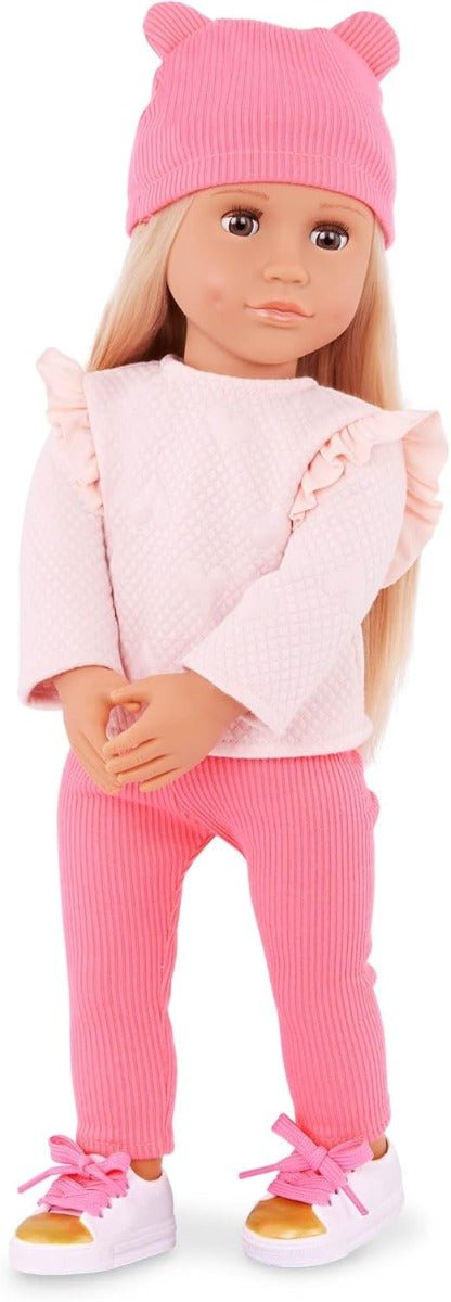 Our Generation Joyce Doll With Sweatsuit And Beanie Hat - Colorland Toys