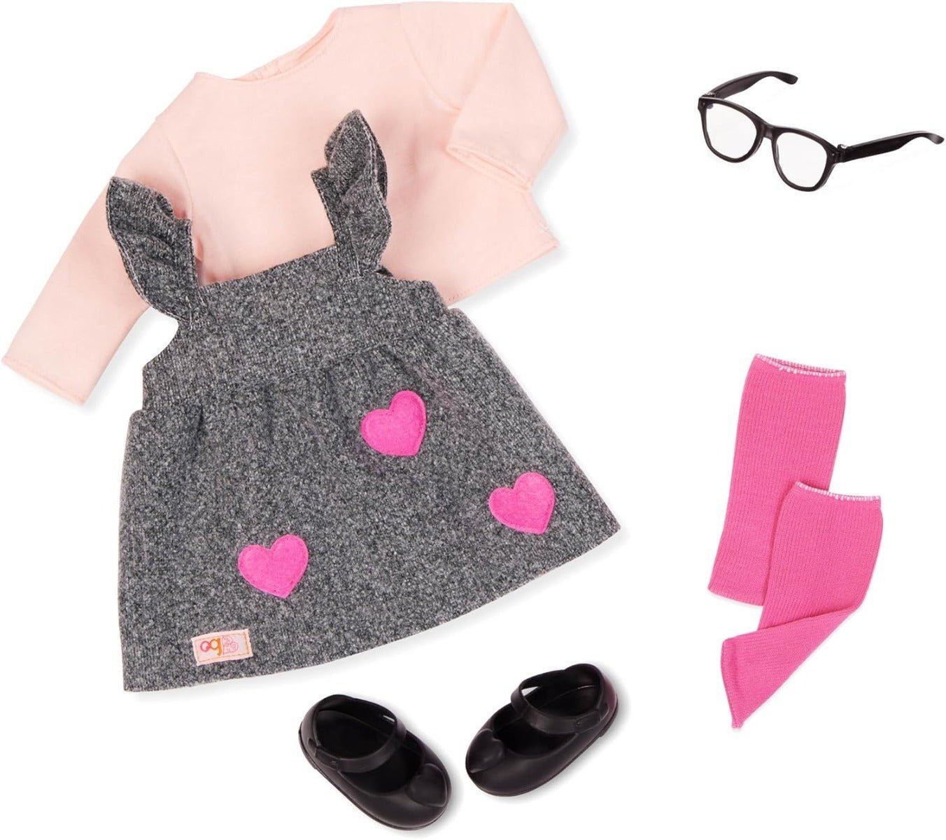 Our Generation Kelly Doll In School Dress And Heart Patches - Colorland Toys