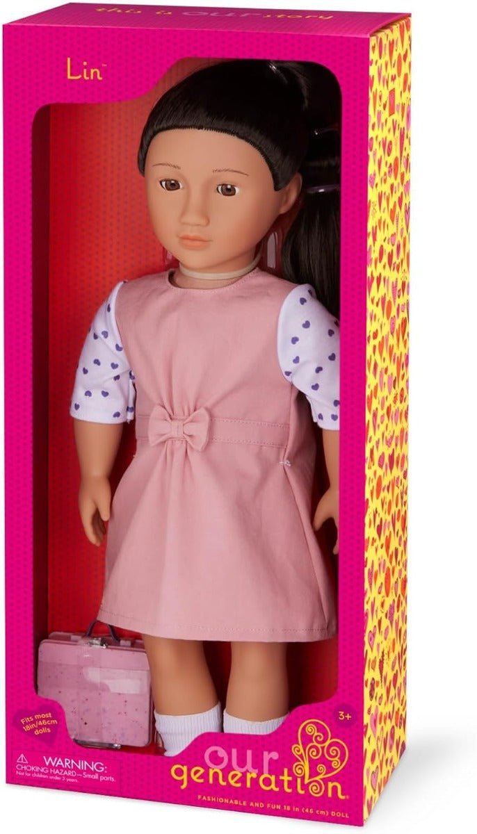 Our Generation Lin Doll With School Uniform - Colorland Toys