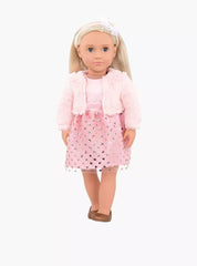 Our Generation Miranda Doll With Pink Holiday Dress - Colorland Toys