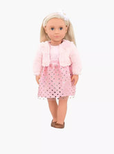 Our Generation Miranda Doll With Pink Holiday Dress - Colorland Toys