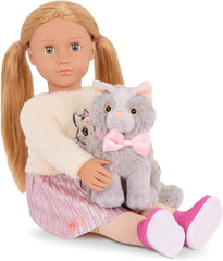 Our Generation Sheela And Sammy Doll With Pet Kitten - Colorland Toys