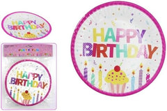 Paper Plate 300 - Gsm Happy Birthday 7 - Inch 6 - Pcs 0835011 - Colorland Toys
