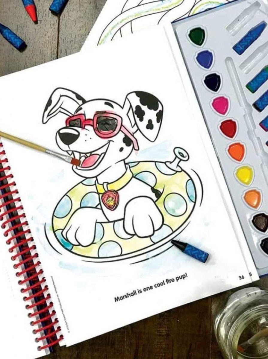 Paw Patrol Deluxe Poster Paint & Color Book 2764333676