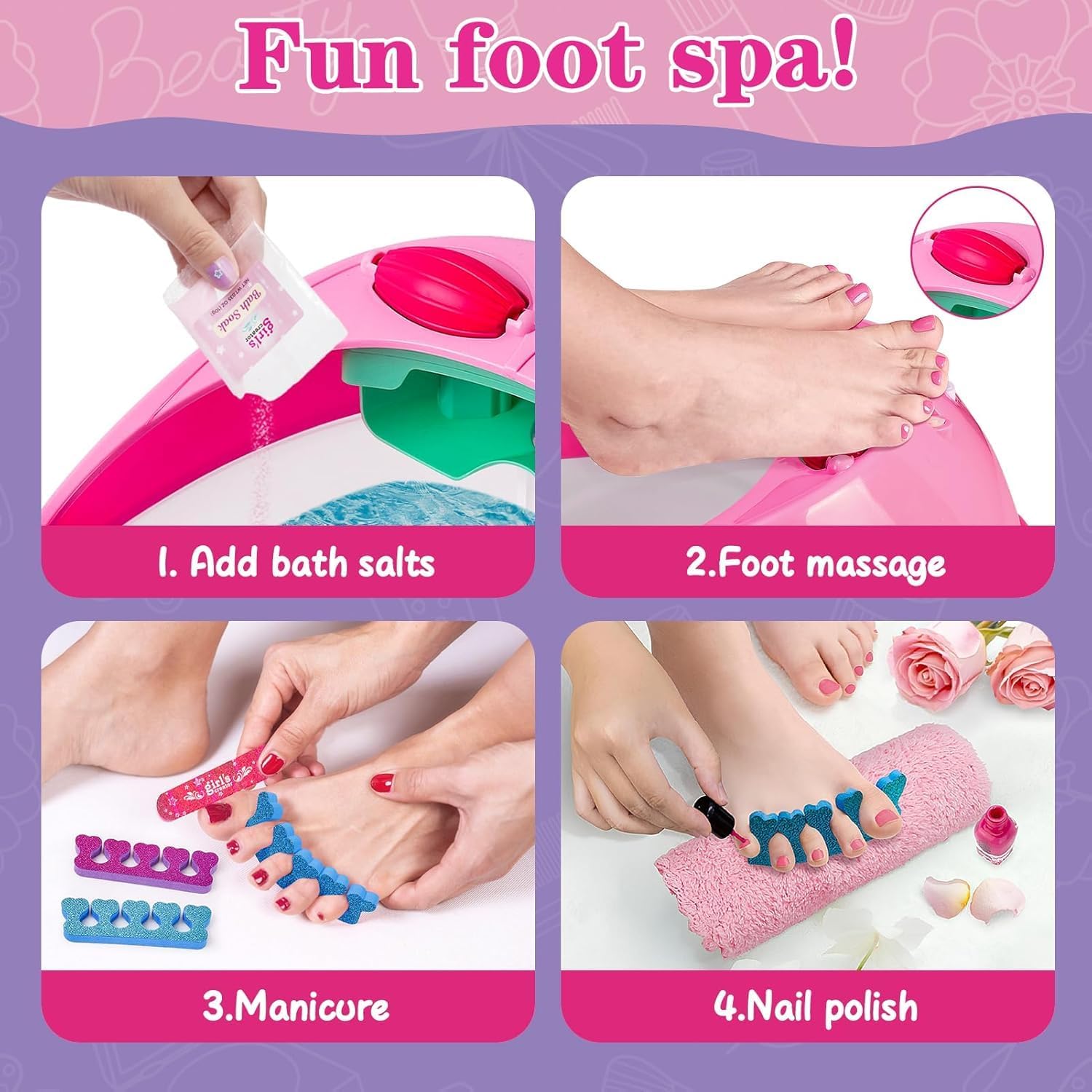 Pedicure Spa Set MBK - 390A - Colorland Toys