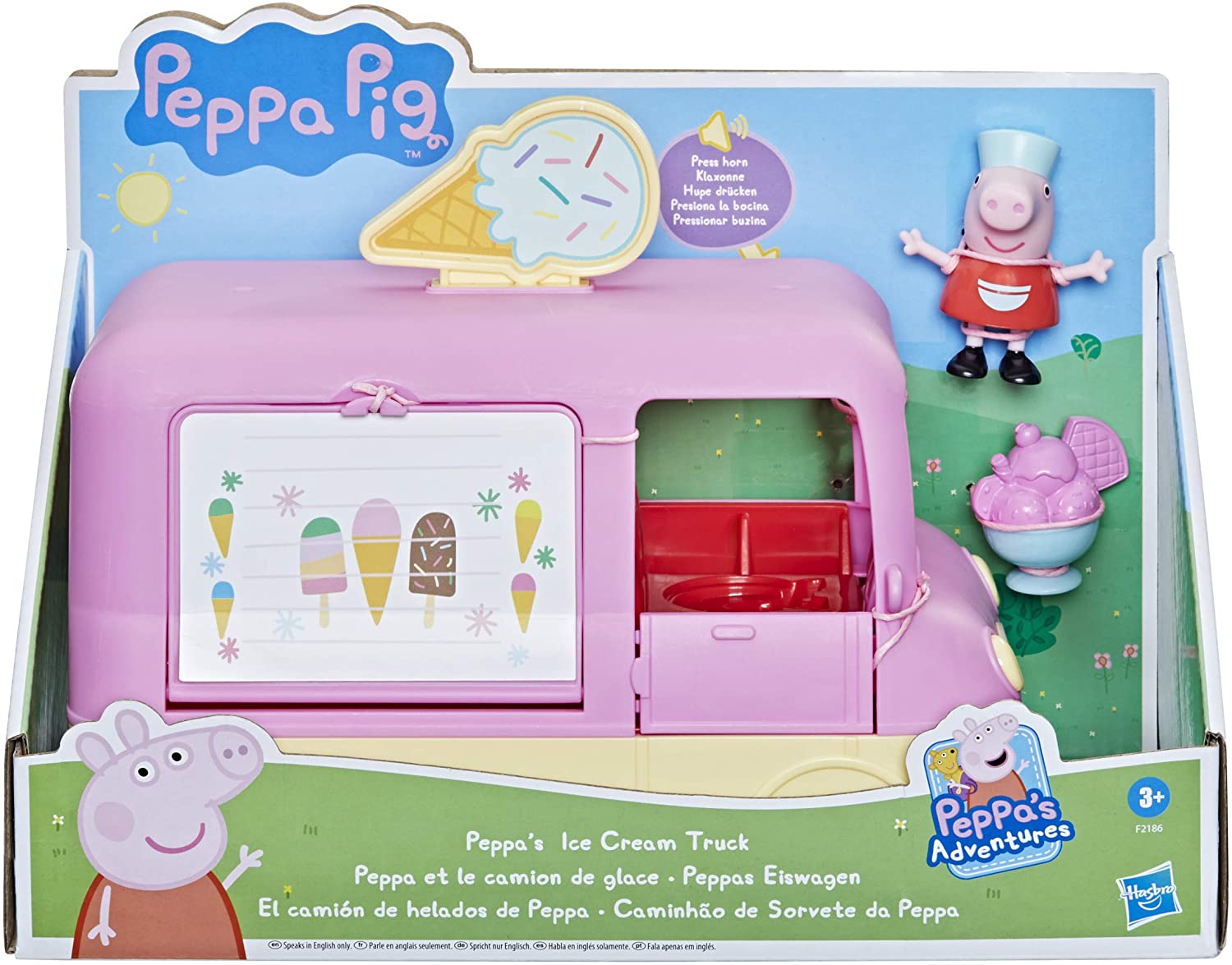 Peppa Pig Peppa's Adventures Ice Cream Truck F2186 - Colorland Toys