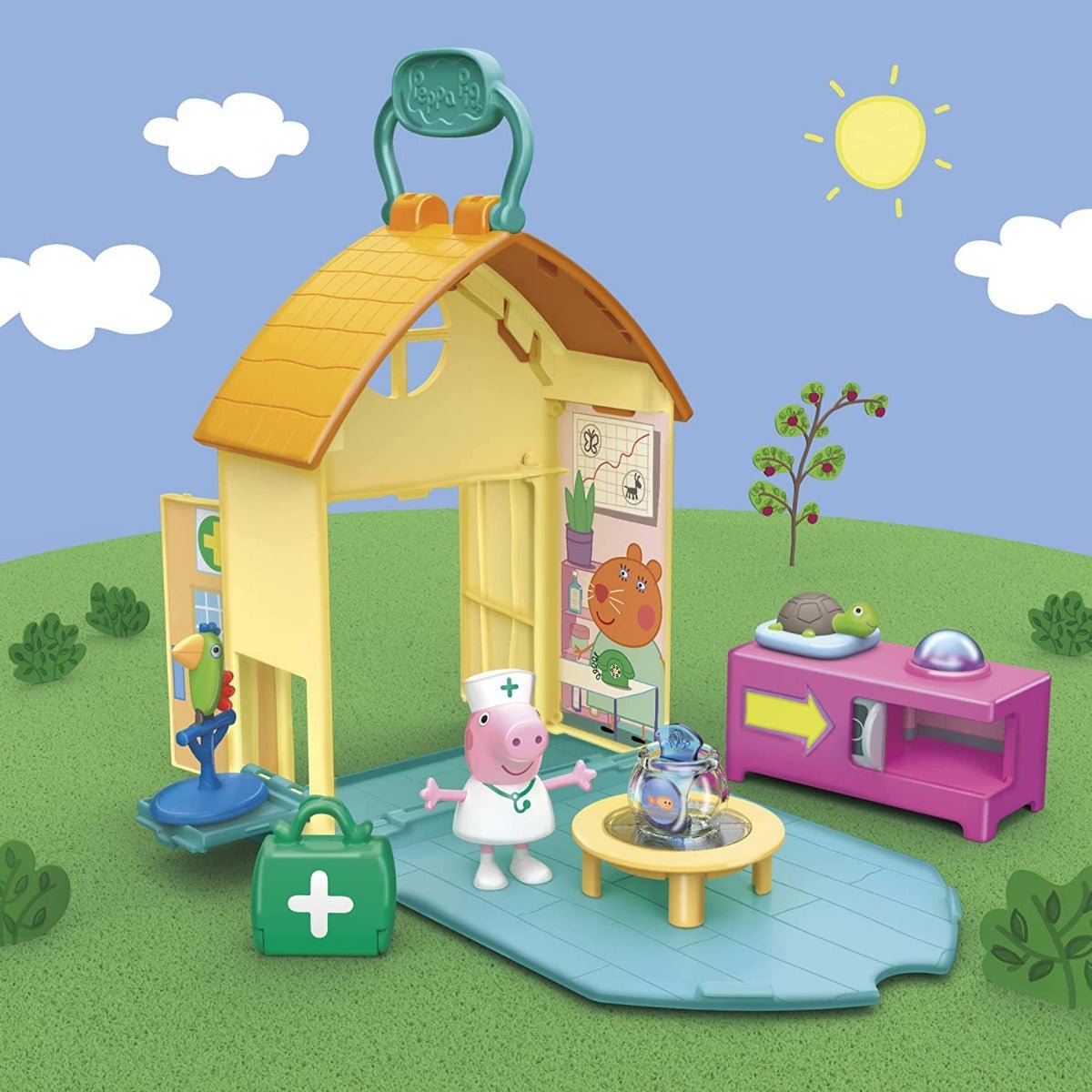 Peppa Pig Peppa's Adventures Peppa Visits the Vet Fun Playset F3757 - Colorland Toys