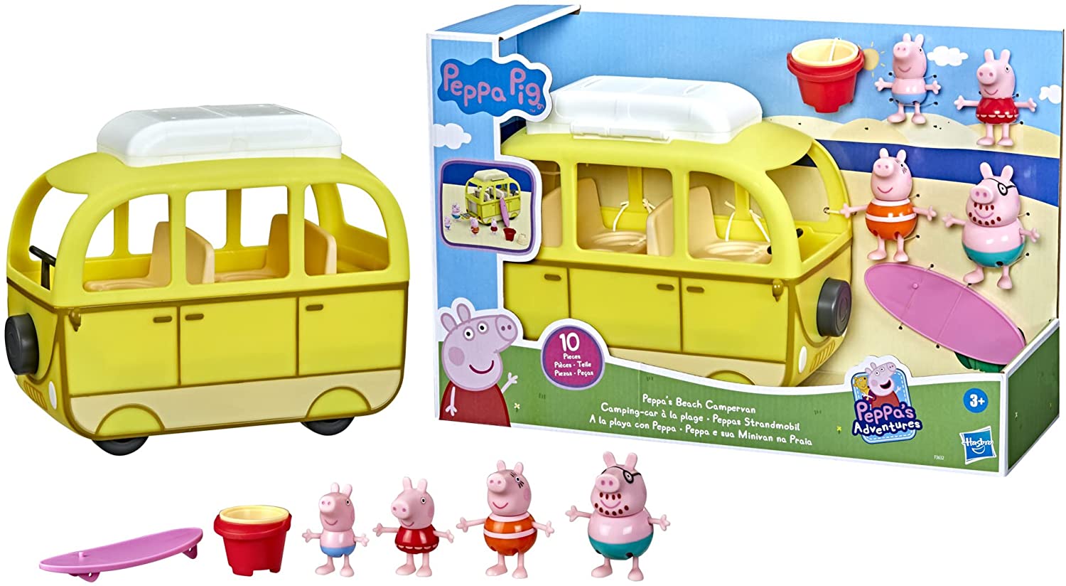 Peppa Pig Peppa's Beach Campervan Playset F3632 - Colorland Toys