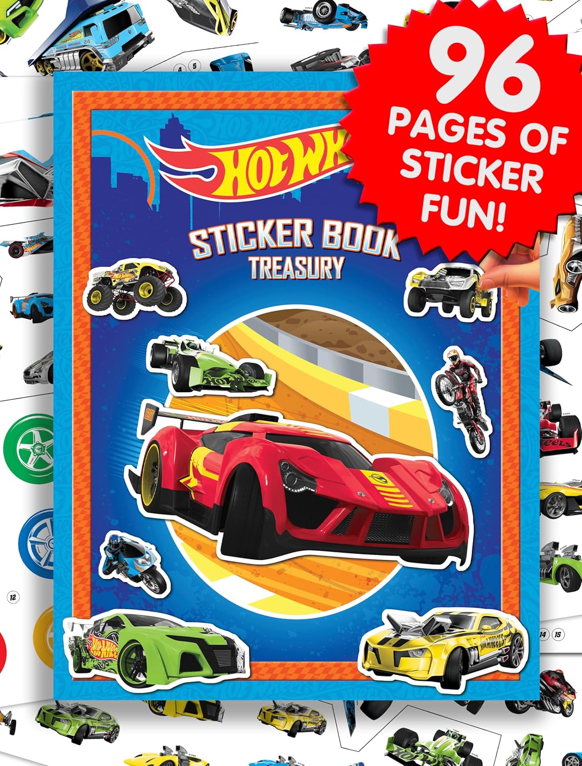 Phidal Hot Wheels Sticker Book Treasury 2764324715 - Colorland Toys