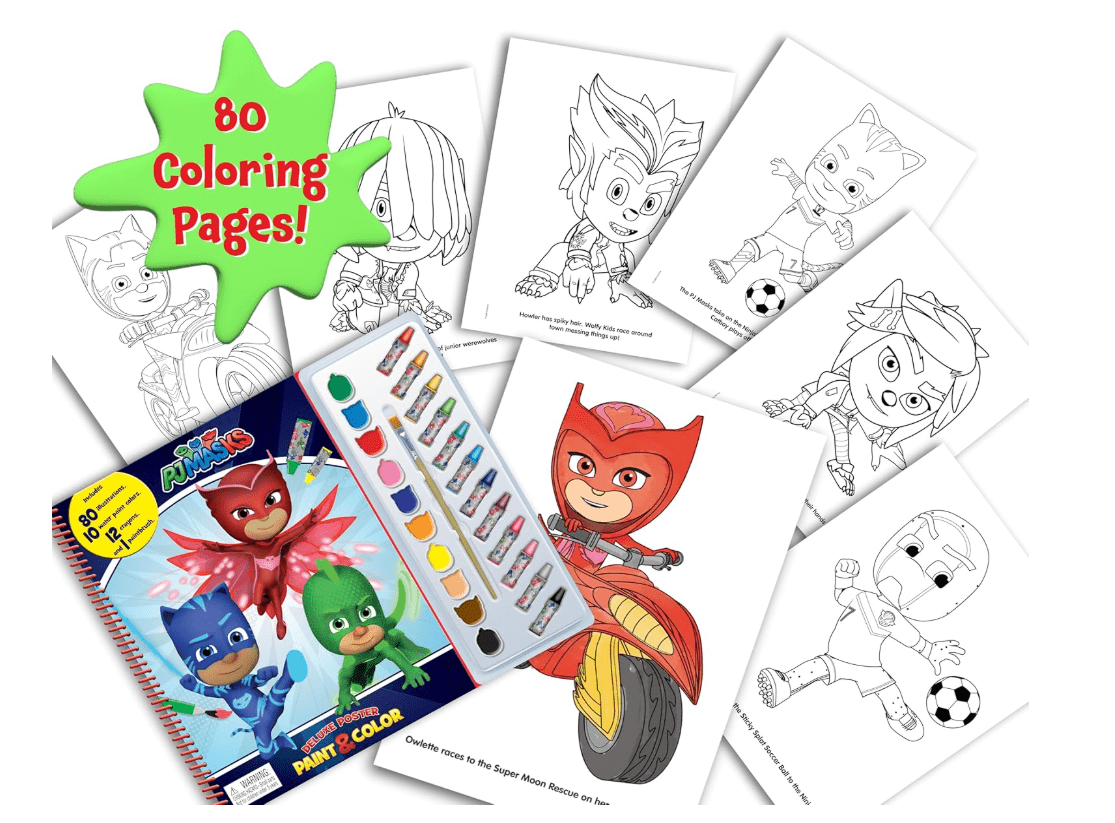Phidal PJ Masks Deluxe Poster Paint & Color 2764354533 - Colorland Toys