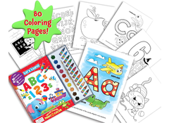 Phidal Preschool ABC/123 Deluxe Poster Paint and Color 2764354762 - Colorland Toys