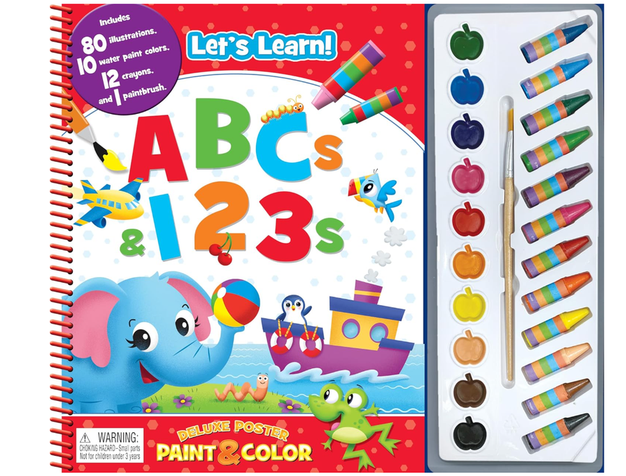 Phidal Preschool ABC/123 Deluxe Poster Paint and Color 2764354762