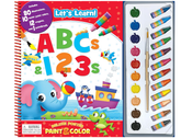 Phidal Preschool ABC/123 Deluxe Poster Paint and Color 2764354762 - Colorland Toys