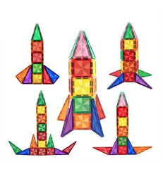 Picasso Magnetic Building Blocks Mini Diamond Series - Rocket 30 - Pcs PTM30 - Colorland Toys