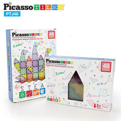 Picasso Magnetic Pastel Glitter 48 - Pcs PTJ48 - Colorland Toys