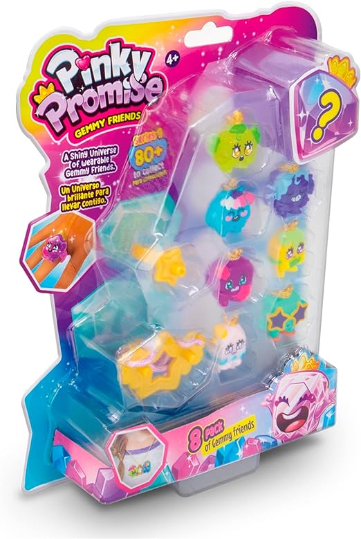 Pinky Promise Gemmy Friends Blister Pack Of 8 - Colorland Toys