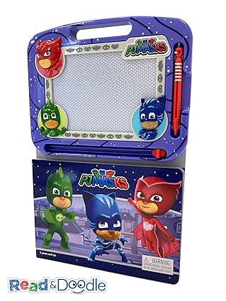 PJ Masks Magnetic Drawing Board and Book Set 276435245X - Colorland Toys