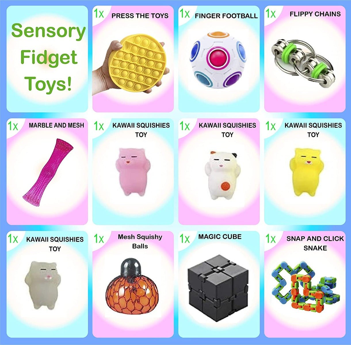 PJoy Sensory Toy Gift Box 20in1 CRK813 - Colorland Toys