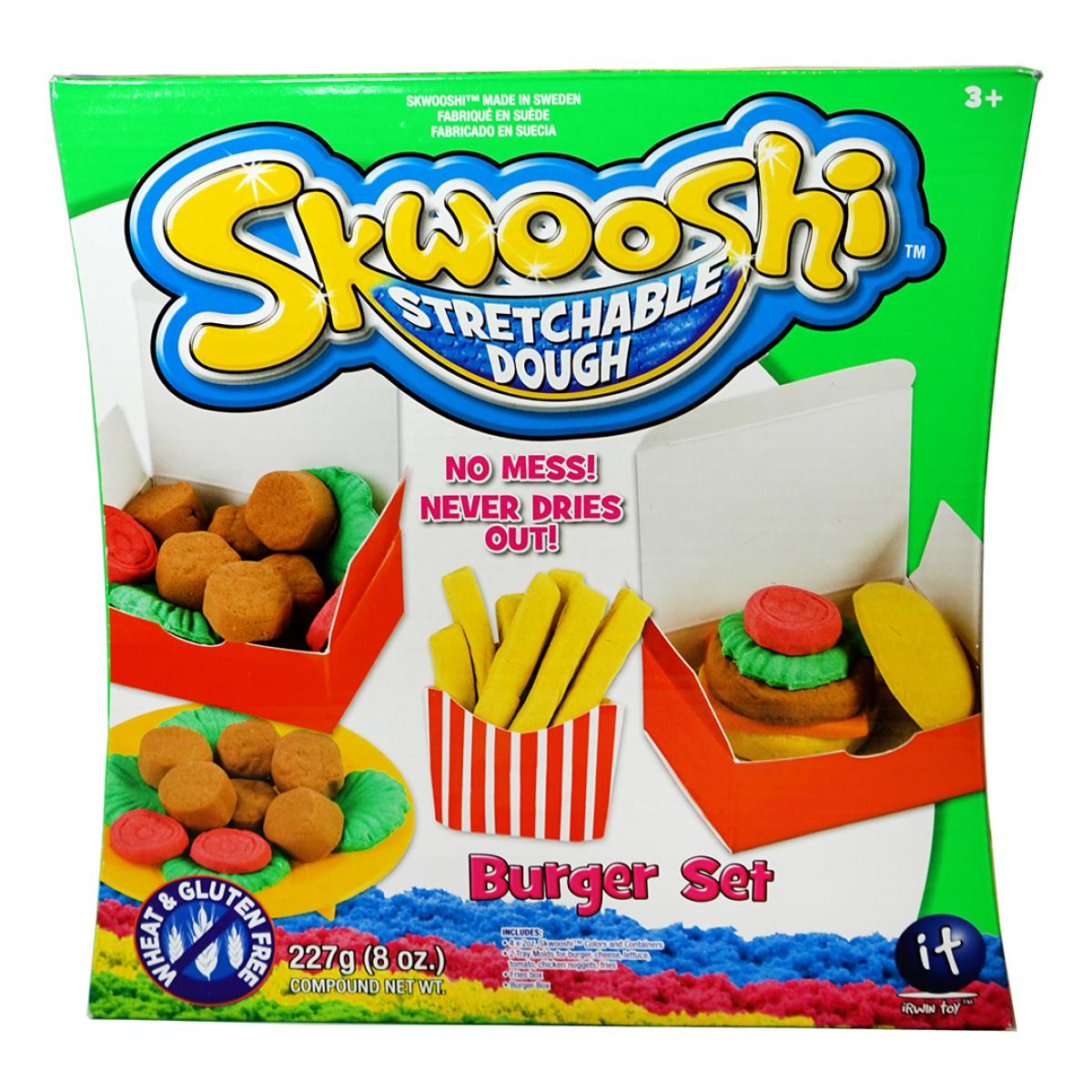 Skwooshi Stretchable Dough Burger Set 30021 - Colorland Toys