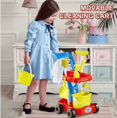 Play and Pretend Cleaning Trolley HJ611D - Colorland Toys