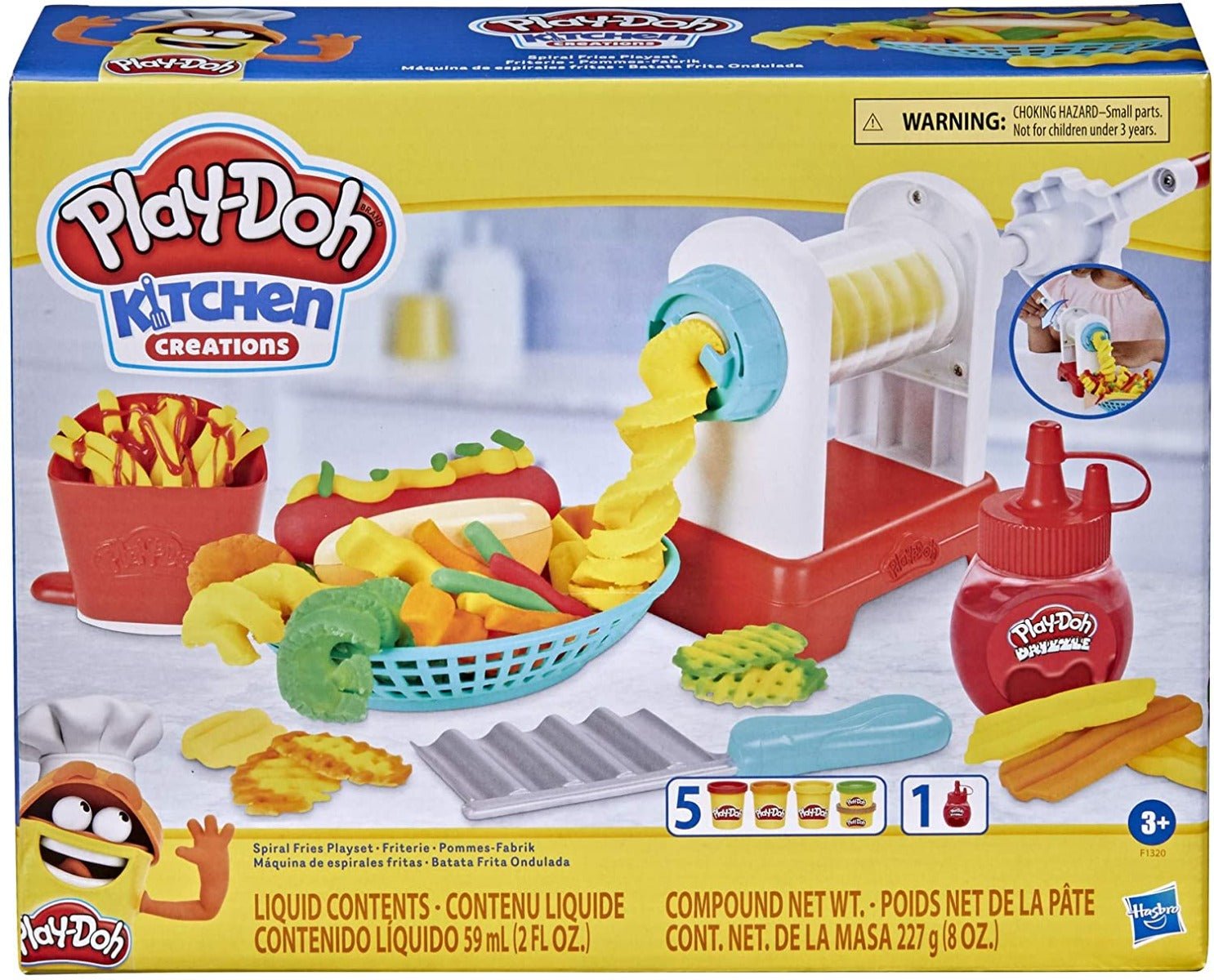 Play - Doh Spiral French Fries Set F1320 - Colorland Toys
