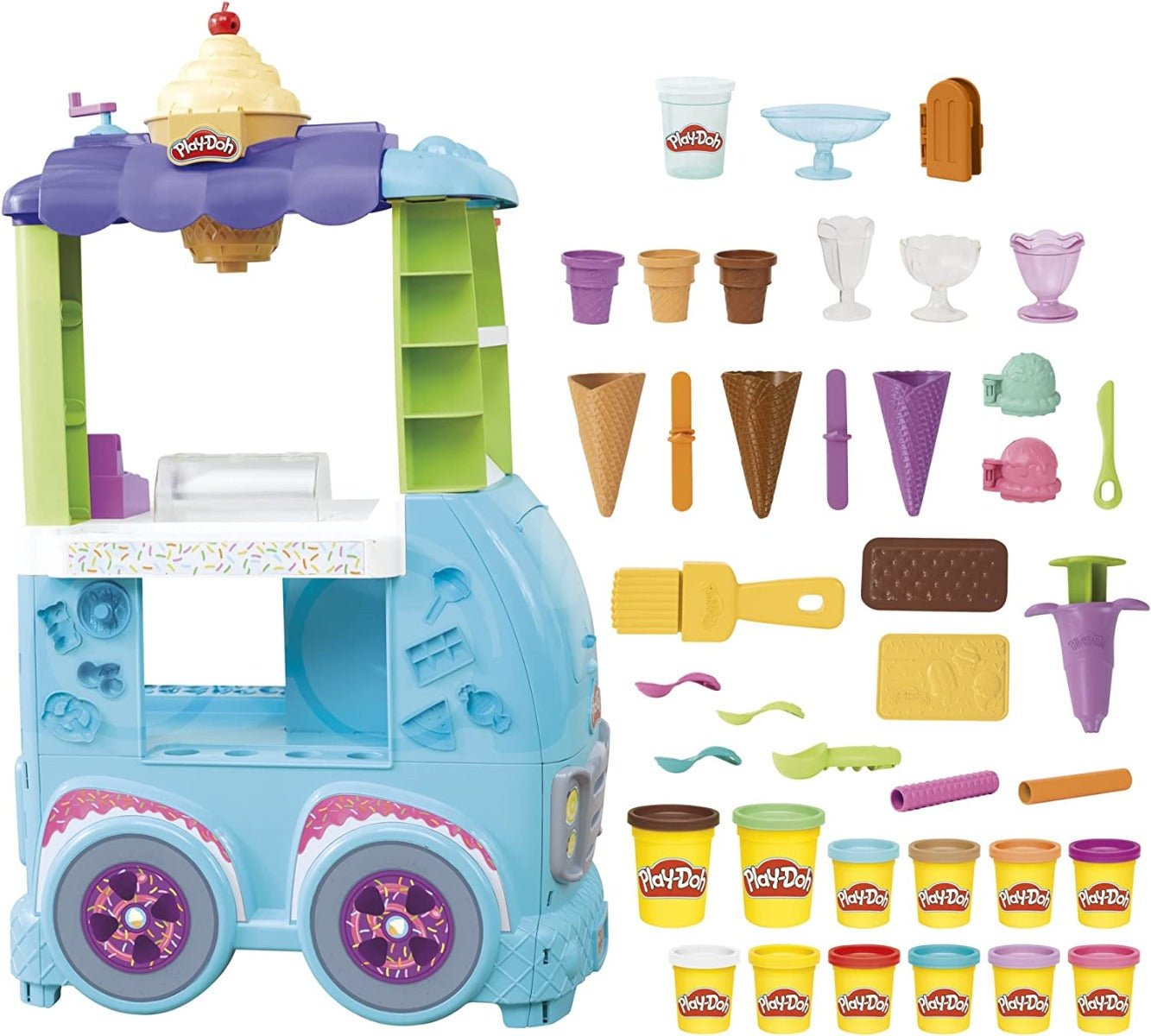 Play - Doh Ultimate Ice Cream Truck Playset F1039 - Colorland Toys