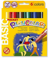 Playcolor Basic Pocket Solid Paint Stick 6pcs 10511 - Colorland Toys