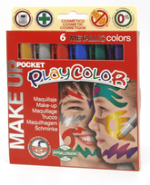 Playcolor Make Up Metallic Pocket 6pcs 01011 - Colorland Toys