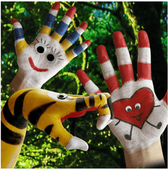 Playcolor Pack Art & Craft Hand Painting 11651 - Colorland Toys