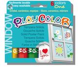 Playcolor Window One Solid Poster Paint 6pcs 02001 - Colorland Toys