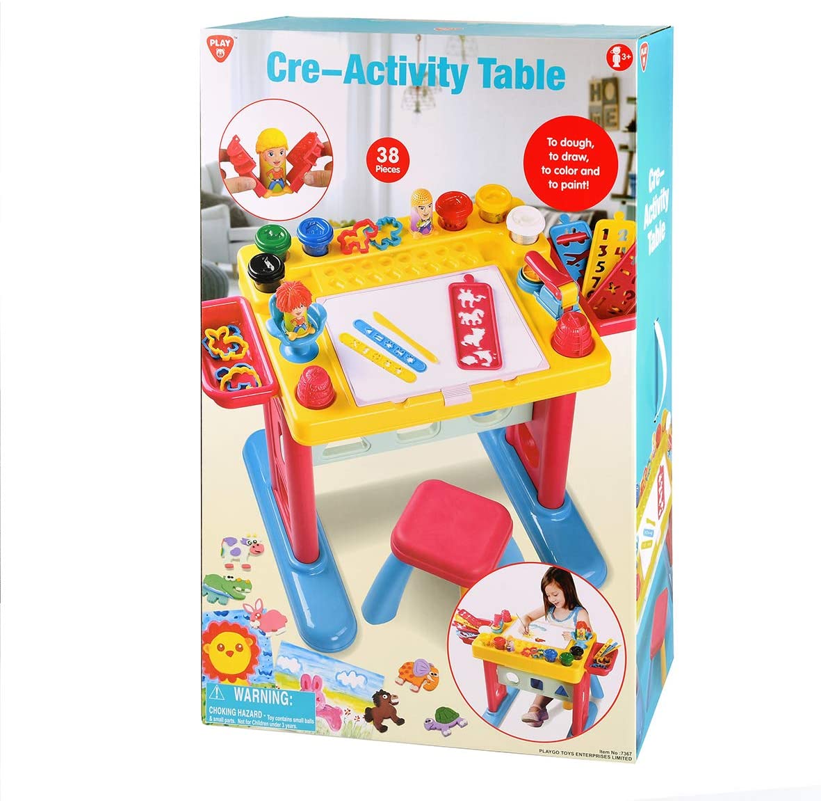 PlayGo Cre - Activity Table 38pcs 7367 - Colorland Toys