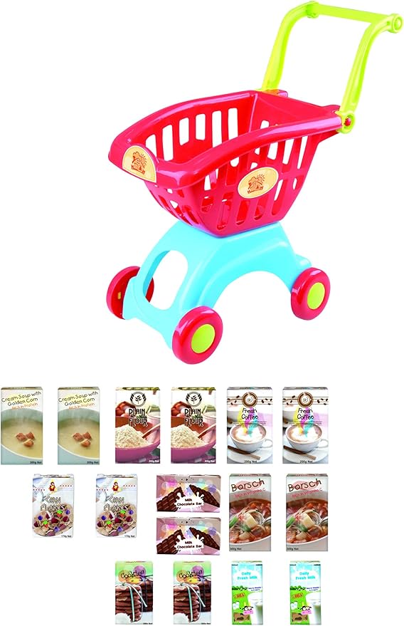 PlayGo Shopping Cart - 18 Pcs - Colorland Toys