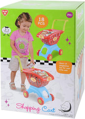 PlayGo Shopping Cart - 18 Pcs - Colorland Toys