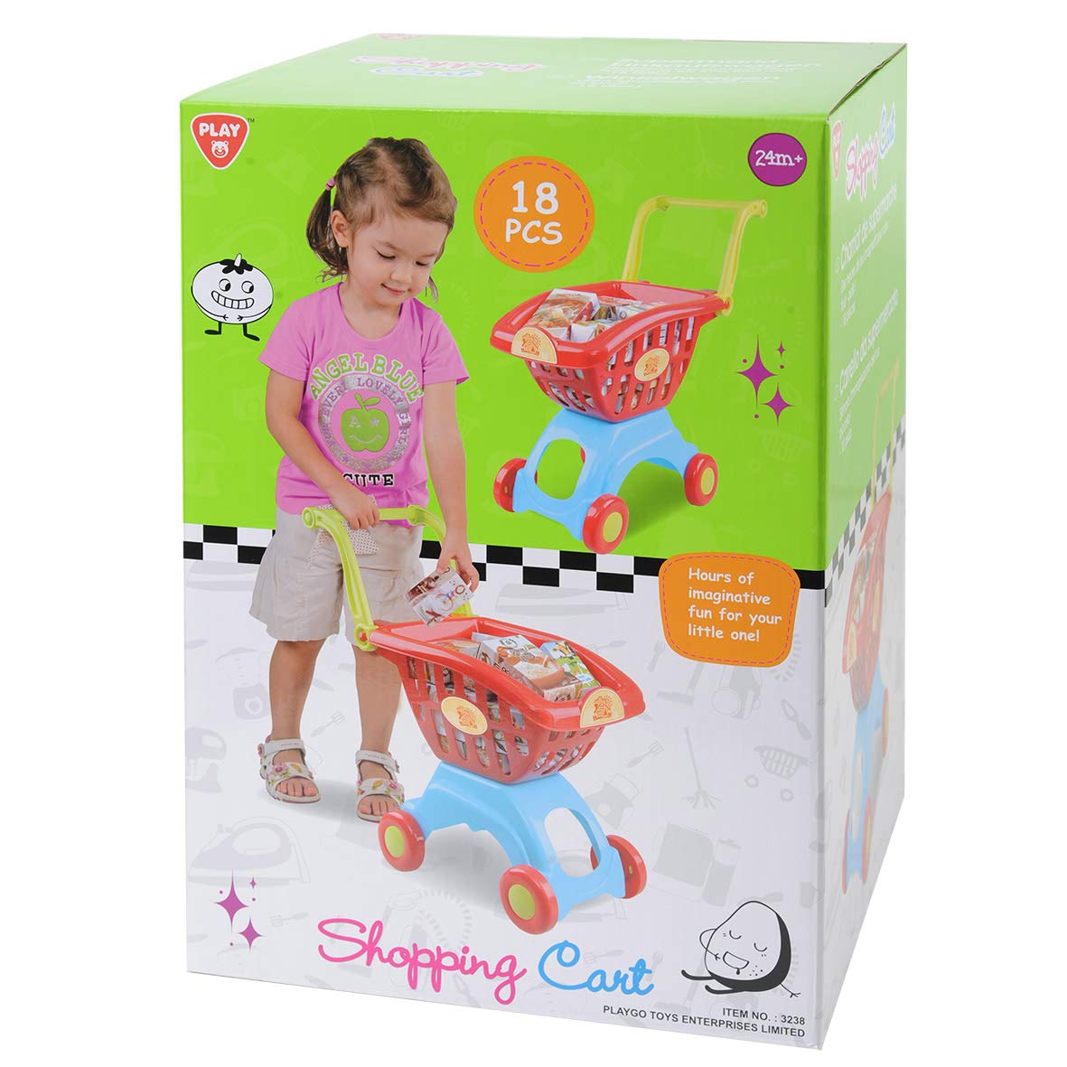 PlayGo Shopping Cart 18pcs 3238 - Colorland Toys