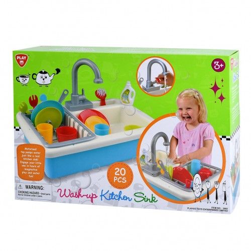 PlayGo Wash Up Kitchen Sink 20pcs 3602 - Colorland Toys
