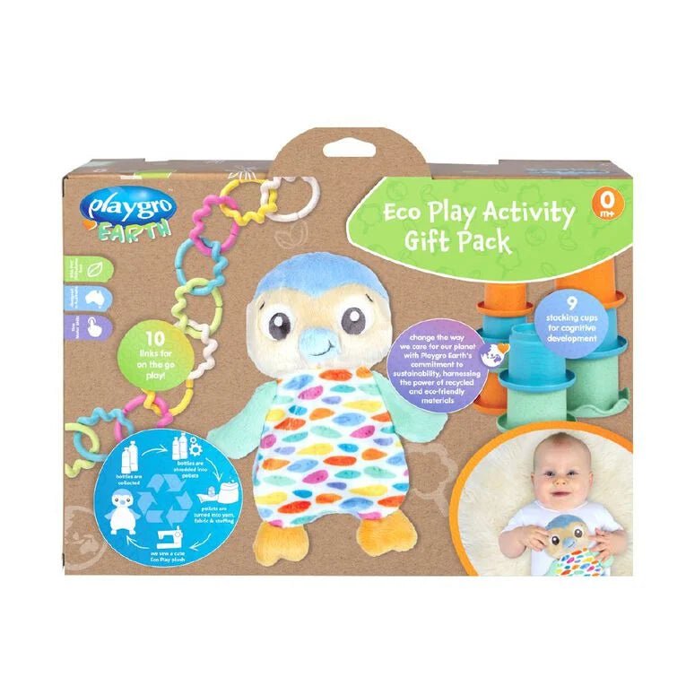 Playgro Eco Play Activity Gift Pack - Penguin PG0187708 - Colorland Toys