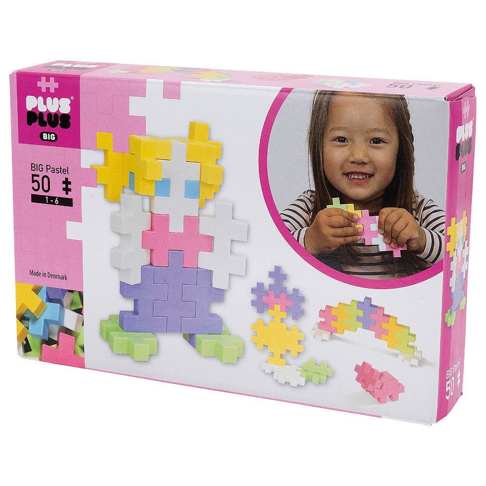 Plus - Plus Big Pastel Mix 50pcs PP3273 - Colorland Toys