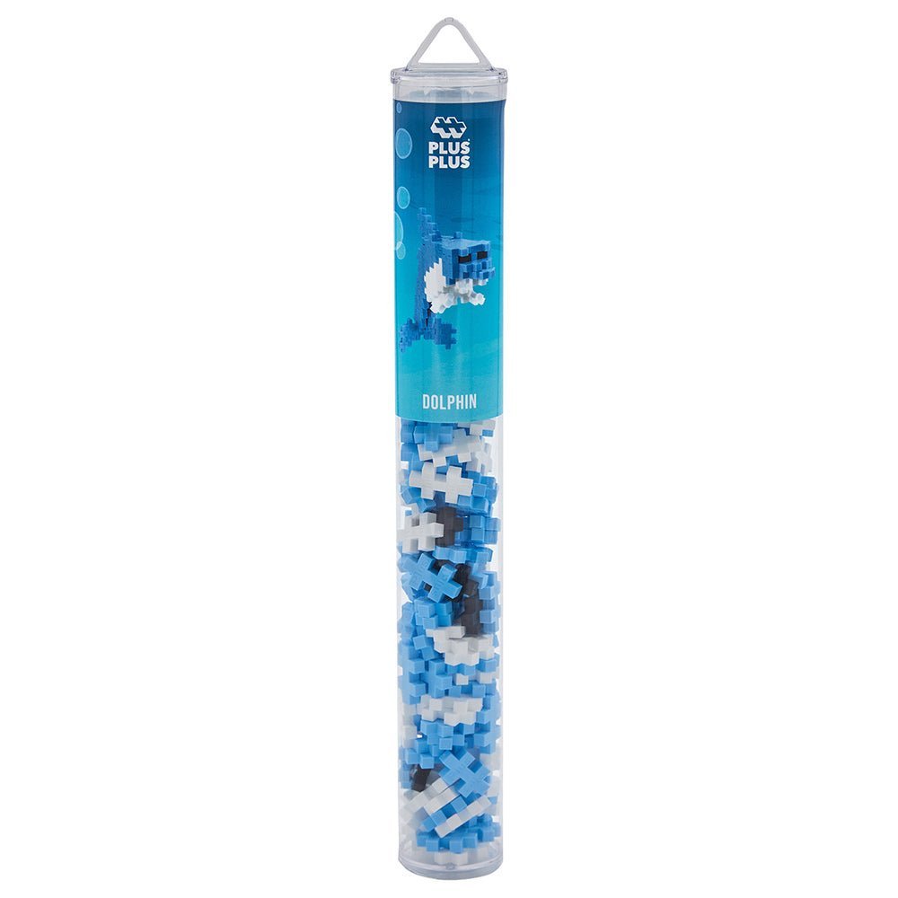 Plus - Plus Dolphin Tube 100pcs PP4113 - Colorland Toys