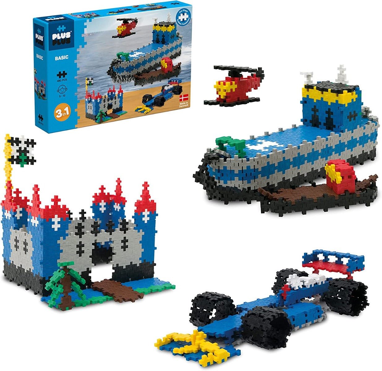 Plus - Plus Mini Basic 3 - in - 1 480pcs PP3720 - Colorland Toys