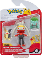 Pokemon Battle Figure 3 Pack Set - Morpeko + Raboot + Bulbasaur PKW3055/95155 - Colorland Toys