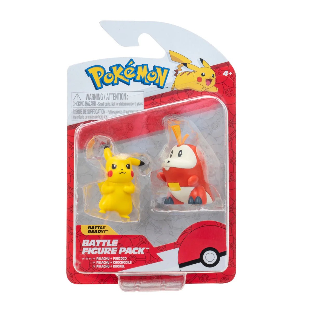 Pokemon Battle Figure Pack Generation IX - Pikachu & Fuecoco PKW3356/PKW3355 - Colorland Toys