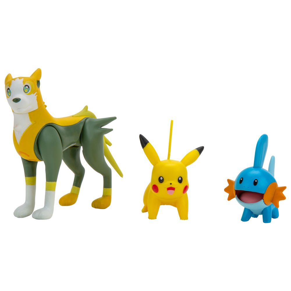 Pokemon Battle Figure Set Mudkip + Pikachu + Boltund 3 - pack PKW2676/95155 - Colorland Toys
