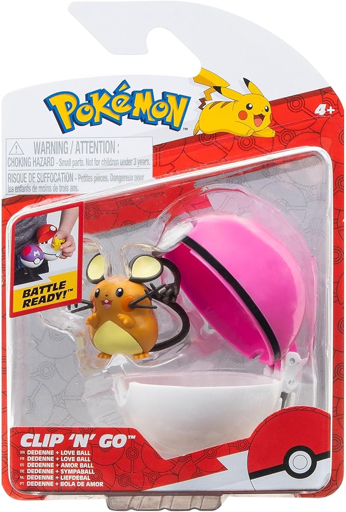 Pokemon Clip 'n Go Ball - Dedenne PKW3138/95057 - Colorland Toys