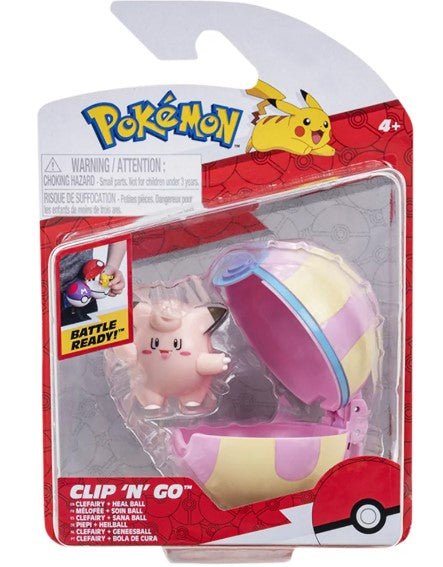 Pokemon Clip 'n Go Clefairy & Heal Ball PKW2666/95057 - Colorland Toys