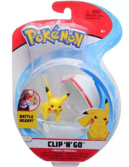 Pokemon Clip 'n Go Pikachu & Premier Ball PKW2664/95057 - Colorland Toys