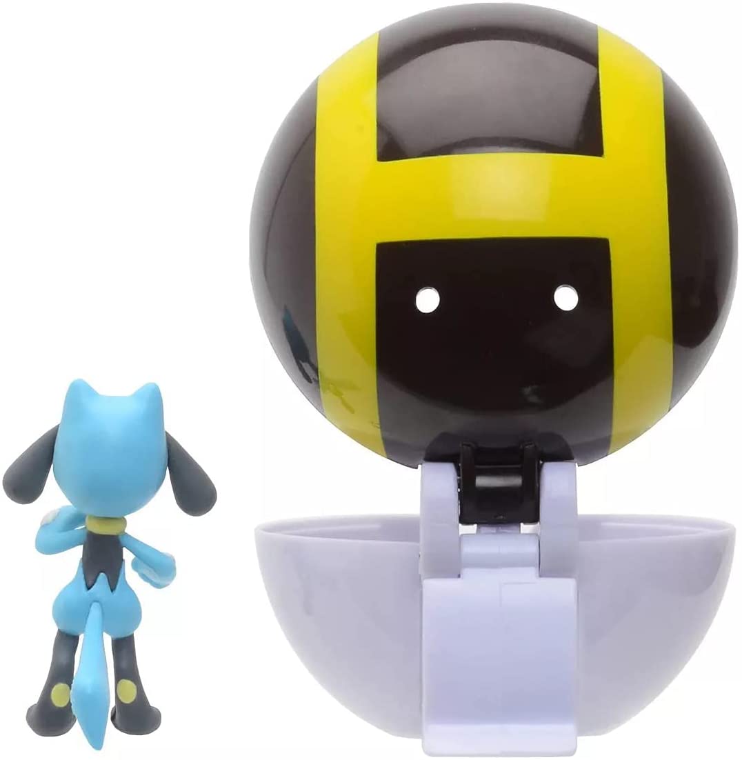 Pokemon Clip 'n Go Riolu & Ultra Ball Figure Set PKW0150 - Colorland Toys