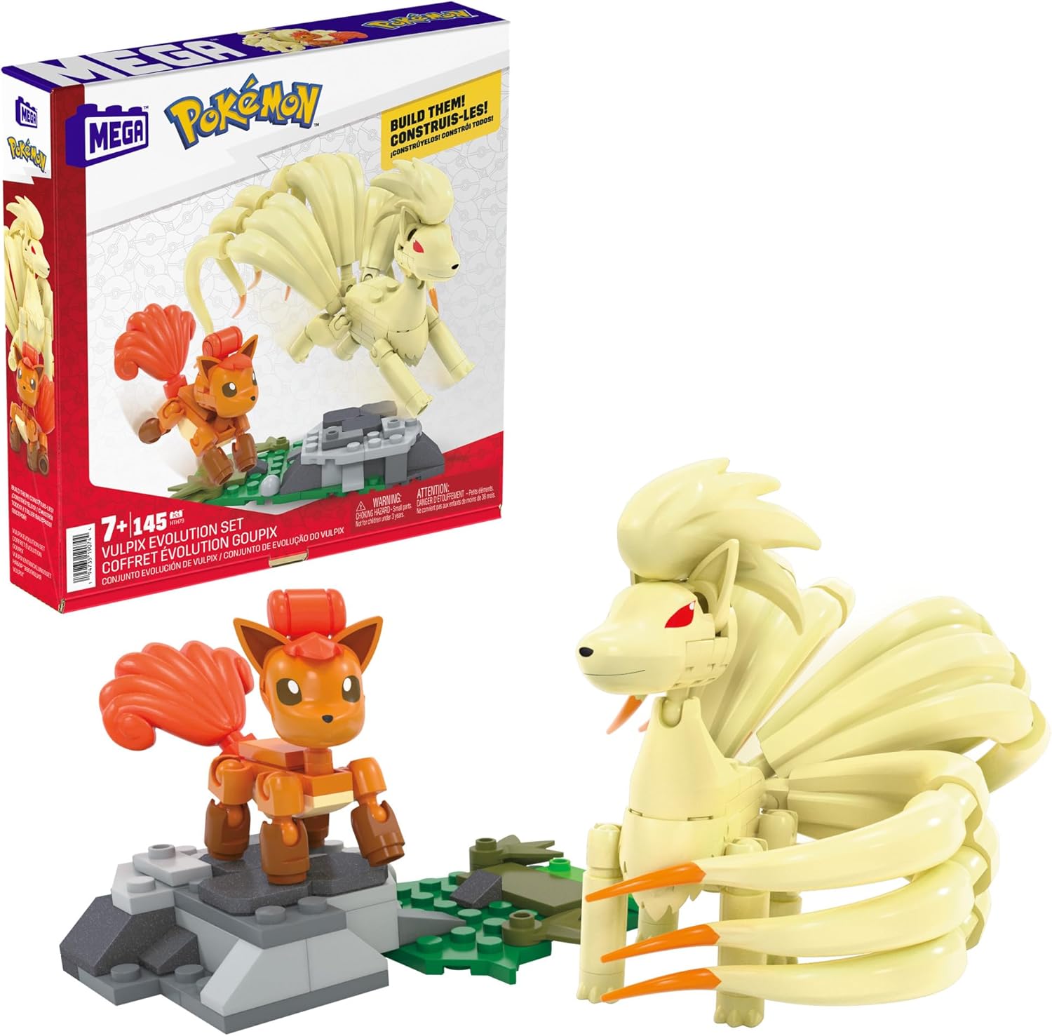Pokémon Core Vulpix Evolution Set - Colorland Toys