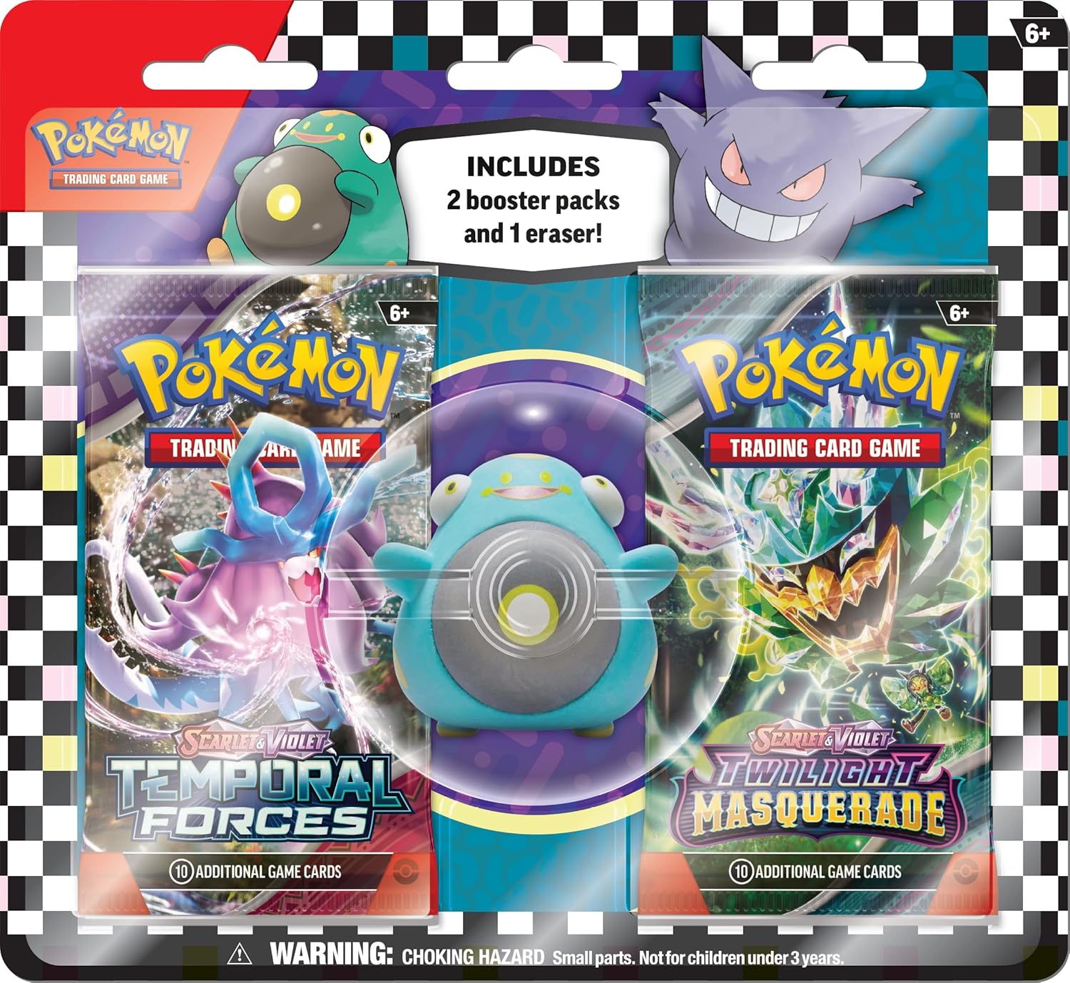 Pokemon TCG: Back To School Blister Pack With Eraser Asst. - Colorland Toys