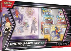 Pokémon TCG: Cynthia’s Garchomp ex Premium Collection – 6 Booster Packs, Promo Cards & Display Accessories - Colorland Toys